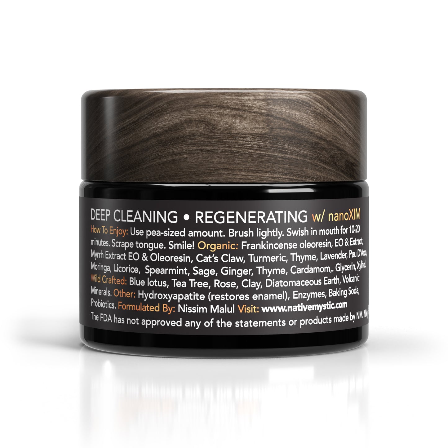 Frankincense Myrrh Regenerating Tooth & Gum Paste (55gr Jar)