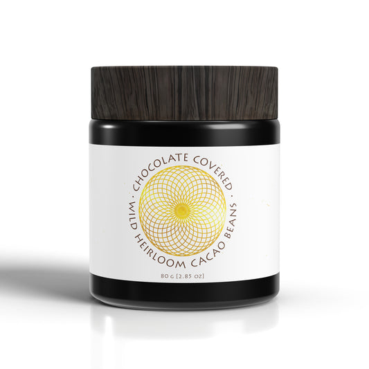 Raw Chocolate Covered Jungle Heirloom Cacao Beans