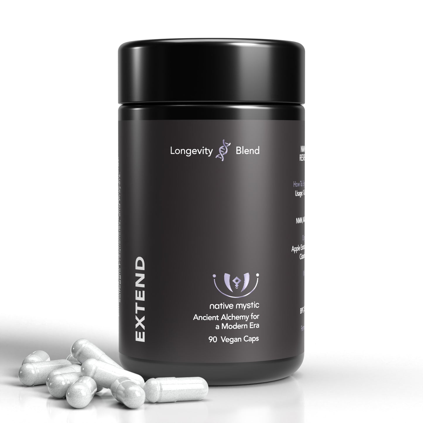 Extend: NMN + NAD + Resveratrol + Peptides - Cellular Longevity, Support for Telomeres