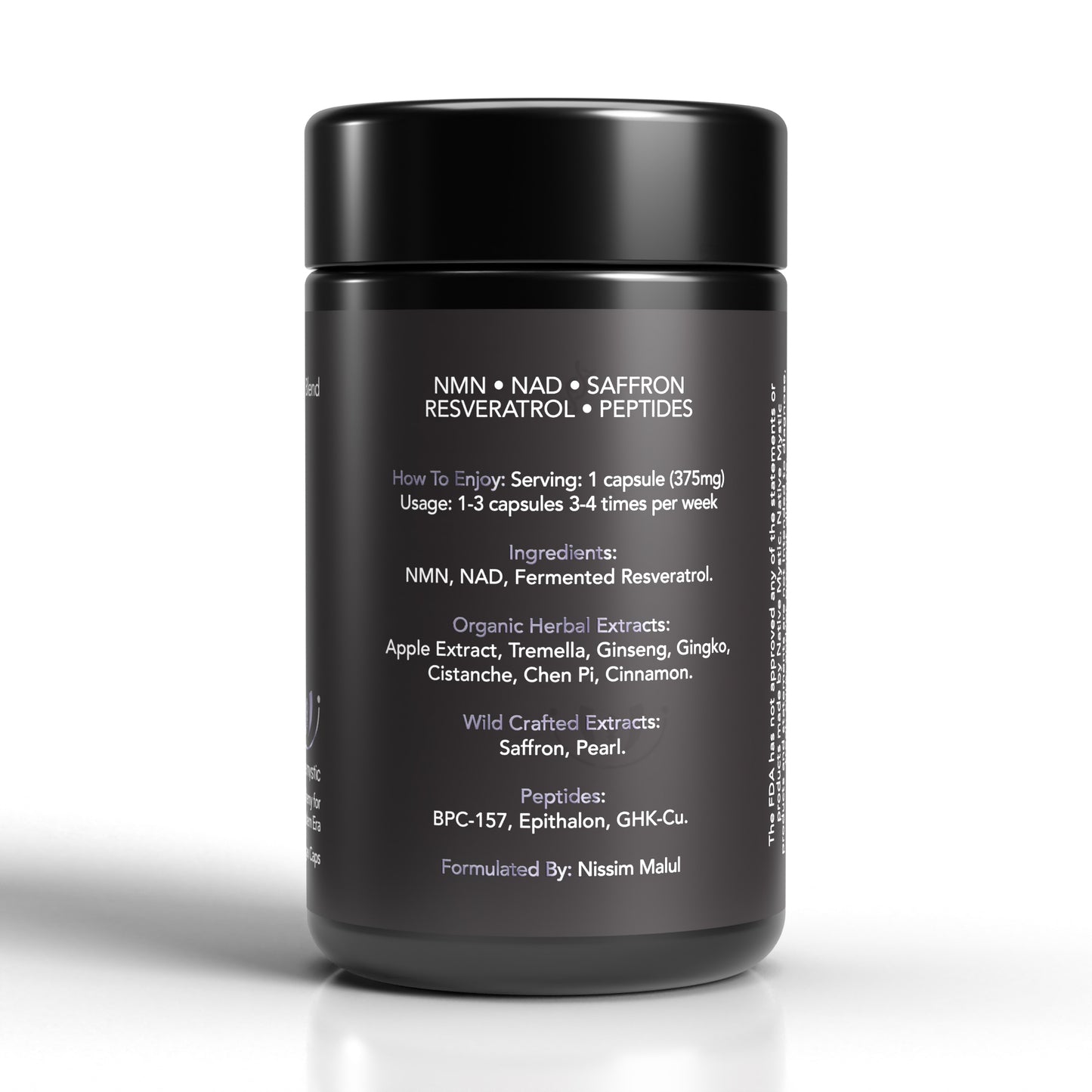Extend: NMN + NAD + Resveratrol + Peptides - Cellular Longevity, Support for Telomeres