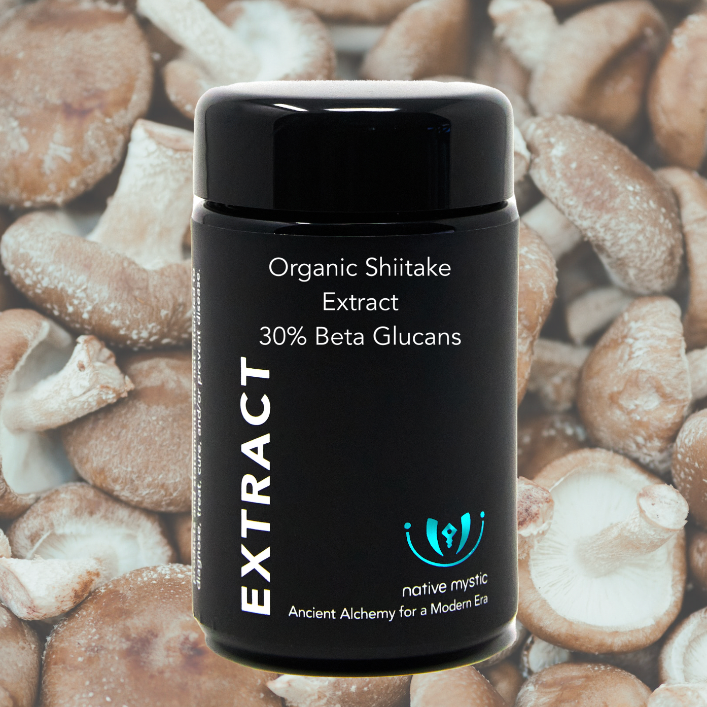 Organic Shiitake 30% Beta Glucans, Fruiting Body