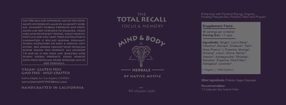 Total Recall | Steady Focus, Memory Recall